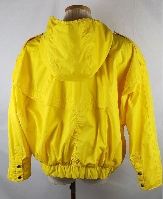 Vintage Yellow Color Block Oversize Jacket Windbreake… Gem