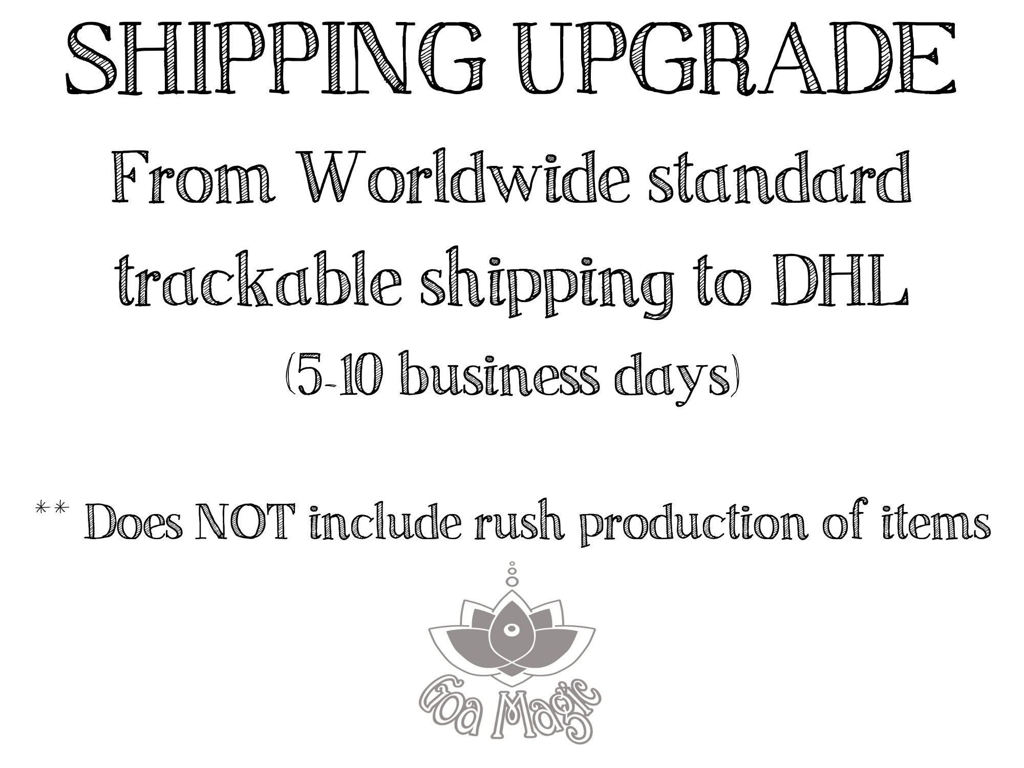 DHL Shipping Upgrade: From Worldwide Standard Trackable - Etsy