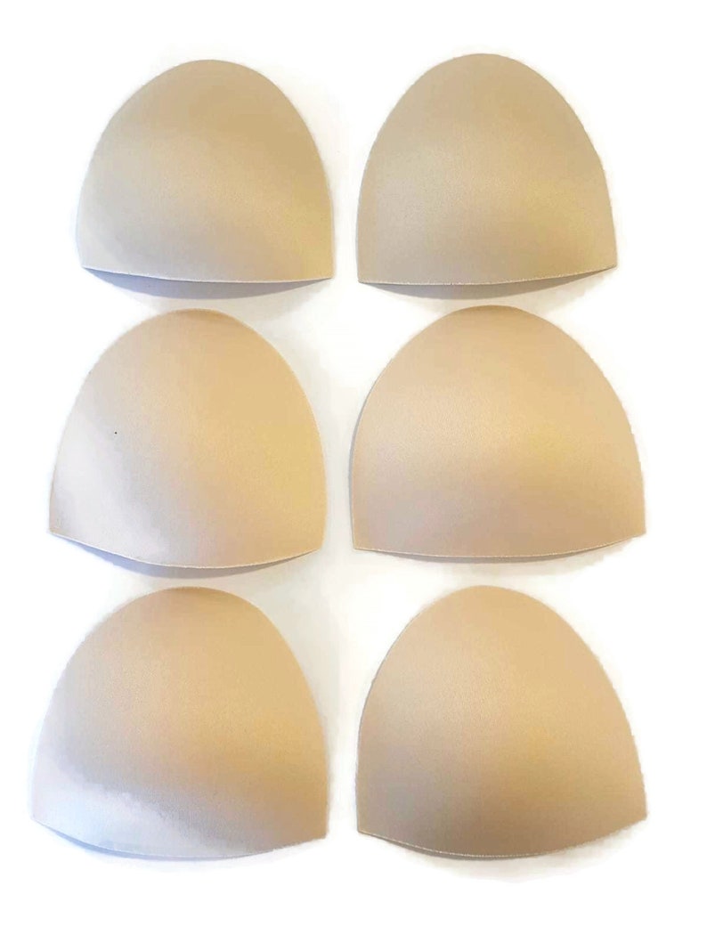 Bra Pads Cups For Bikini Top Sizes S / M / L If you want to upgrade one of our bikini tops you can purchase these pads. NOT RETURNABLE image 2