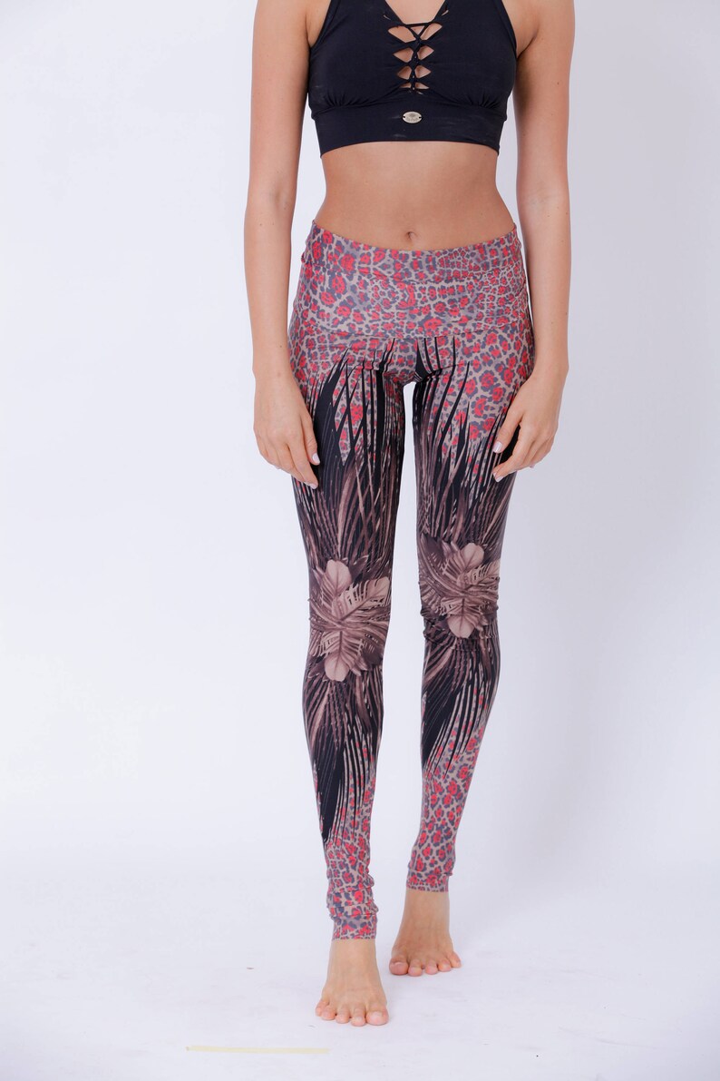 Yoga Leggings For Women Purple Yoga Pants Yoga Gear Tribal Yoga Pants High Waisted Printed Leggings Tribal Leggings Feather Leggings