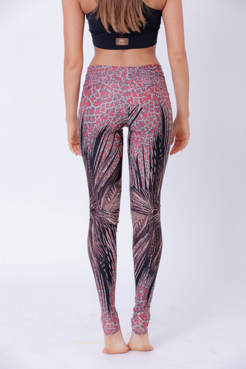 Yoga Leggings For Women Purple Yoga Pants Yoga Gear Tribal Yoga Pants High Waisted Printed Leggings Tribal Leggings Feather Leggings