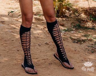 thigh high flip flops