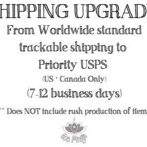 Ulepszenie priorytetowej wysyłki USPS (tylko USA + Kanada): ze standardowej wysyłki śledzonej na całym świecie (10–45 dni) na priorytetową wysyłkę USPS (7–12 dni)