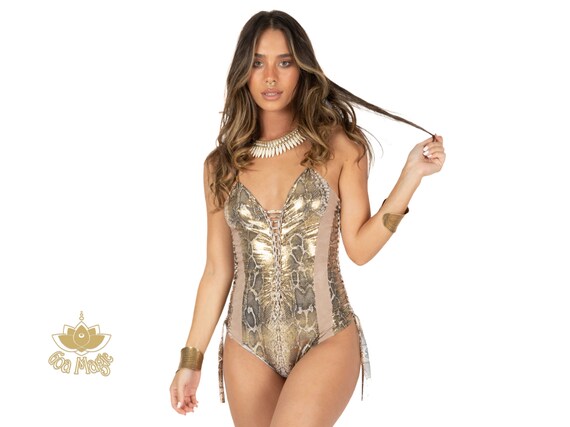 metallic gold bodysuit