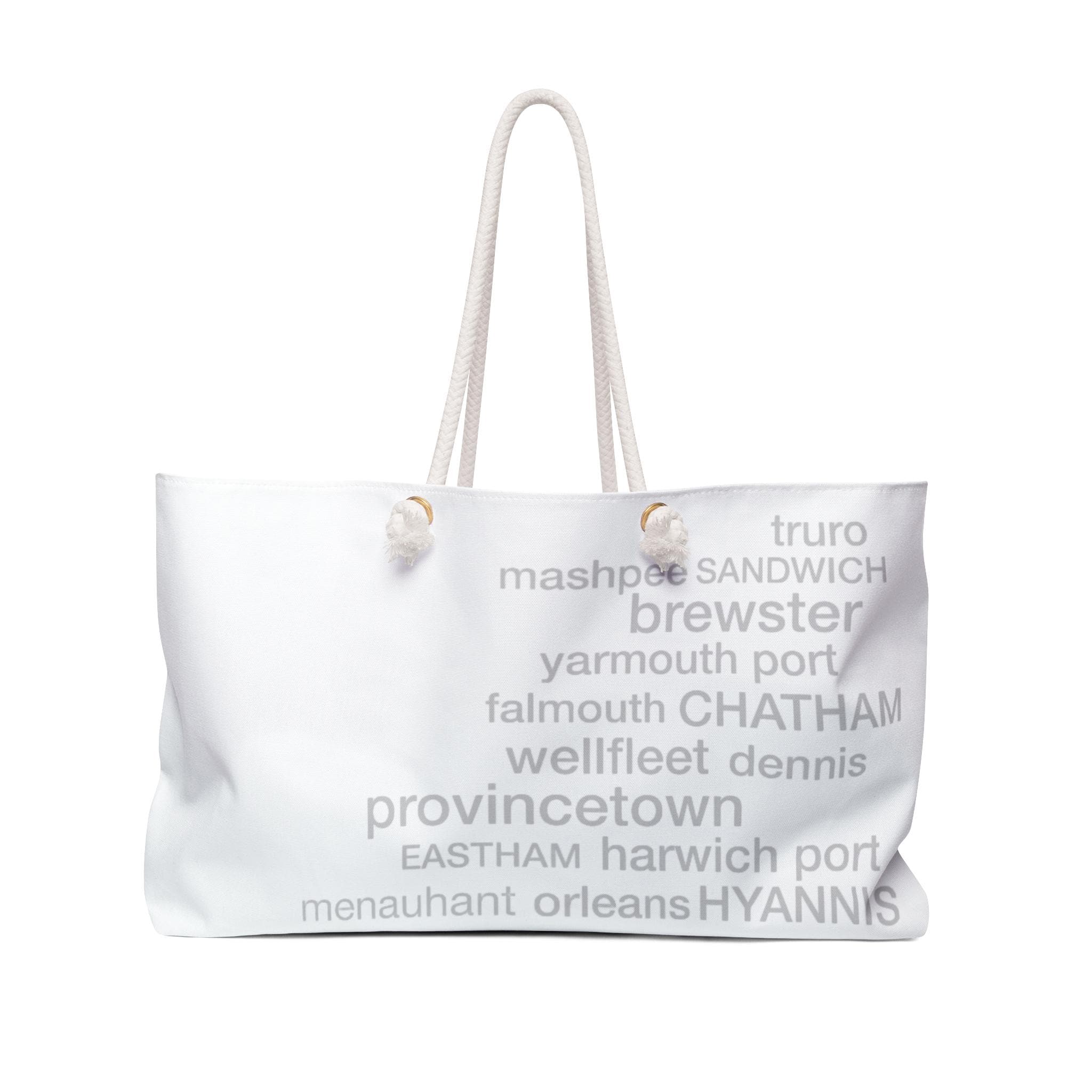 The Cape Cod Collection, Meet You On The Cape, White And Grey Beach And Weekender Bag