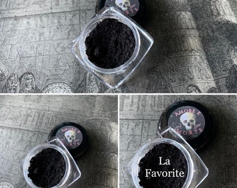 La Favorite - Rich Black Eyeshadow - Amore E Morte Collection - Vegan Makeup Goth Gothic Lolita Country Goth Witch Wiccan