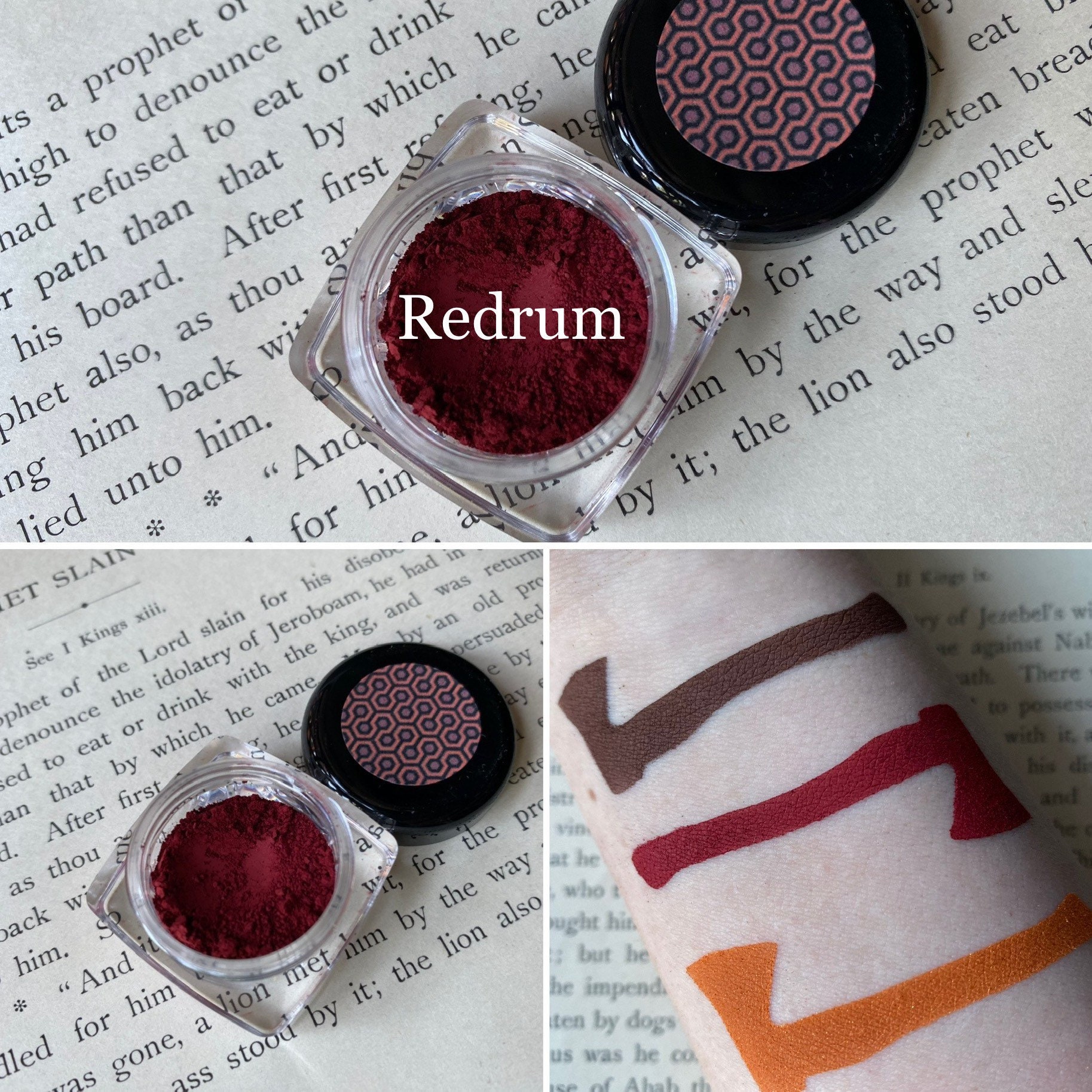 Bold Dark Blood Matte Eyeshadow Eyes Bold Looks Etsy