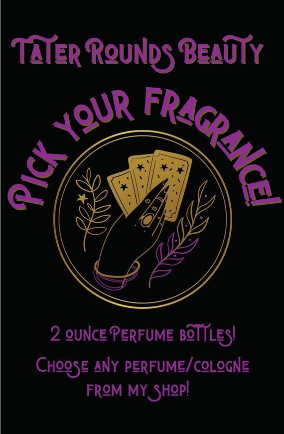 Pick Your Fragrance- 2 Ounce Bottle - Unisex Perfume - Handmade Vegan  Cruelty Free Gothic