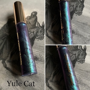 The Yule Cat - Duo Chrome Lip Gloss - Oil Slick Lip Topper - Vegan Cruelty Free