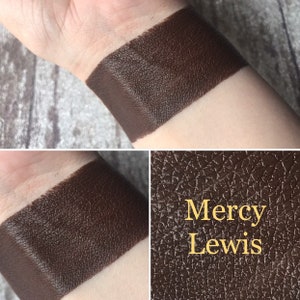 Mercy Lewis - Satin Matte Bold Dark Brown Black - Gothic Goth Lipstick Opaque Color Lips Bold