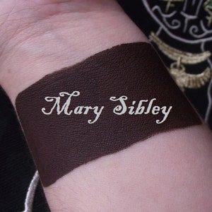 Mary Sibley - Cream Liquid Matte Dark Brown Black Lipstick - Salem Inspired Lipstick Gothic Lips Goth