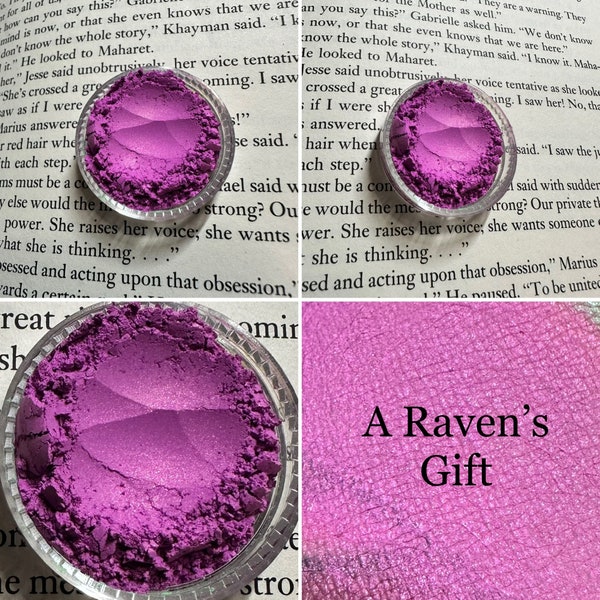 A Raven’s Gift - Shimmer Violet Berry Eyeshadow - Vegan Makeup Mineral Makeup