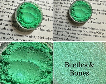 Beetles and Bones - Shimmer Mint Green Eyeshadow - Vegan Makeup Mineral Makeup