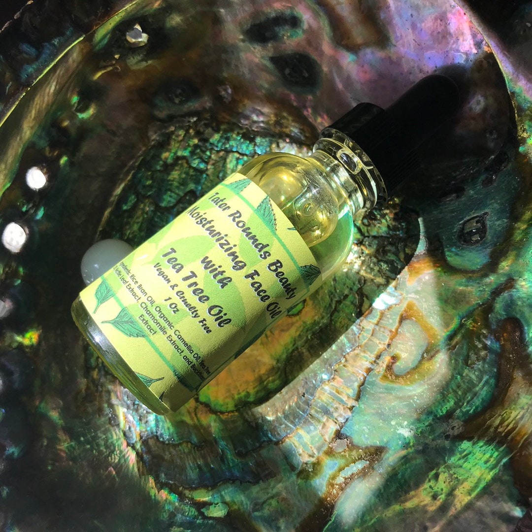 Moisturizing Face Oil With Tea Tree Oil Acne Treatment Care Etsy