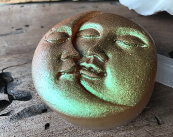 Blaze Moon and Sun Soap - Vegan - Body and Face Soap - Daisys Love Scent - Sulfate Free Bar Soap - Aloe and Olive Oil Soap