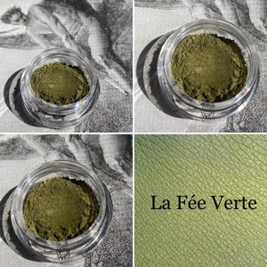 La Fee Verte  - Matte Olive Green Eyeshadow - Vegan Makeup Goth Gothic Lolita Country Goth Witch Wiccan