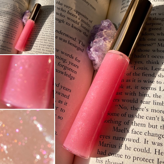 Lustful - Sheer Pink Shimmer Lip Gloss - Oil Slick Lip Topper - Vegan  Cruelty Free