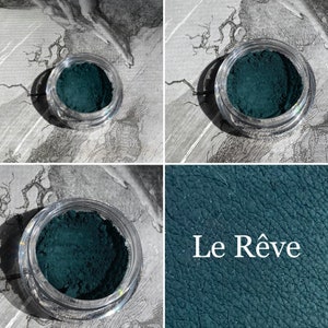 Le Reve  - Dark Matte Emerald Green Eyeshadow - Vegan Makeup Goth Gothic Lolita Country Goth Witch Wiccan