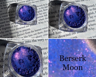 Berserk Moon - Blue Purple Shimmer Eyeshadow - Eyes Bold Looks Gothic Horror