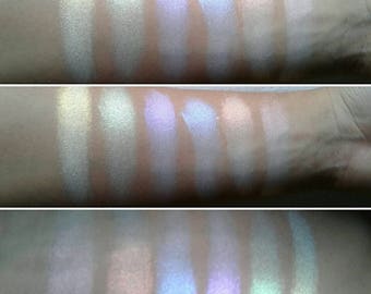 The Spectrum Collection - Buy One or A Set - Gothic Goth Ghost Rainbow Iridescent Eyeshadows Vegan Lip Topper