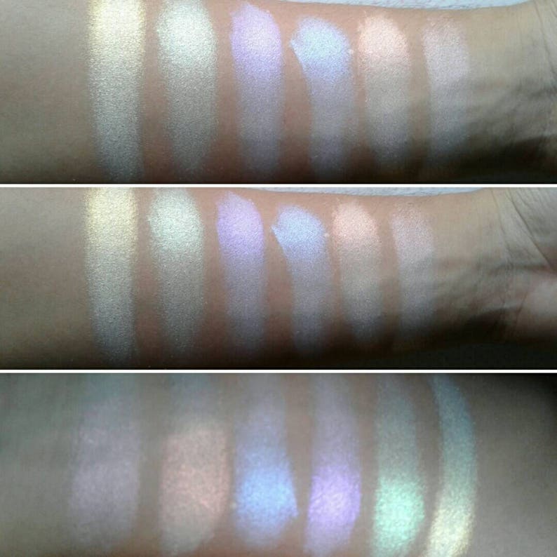 The Spectrum Collection Buy One or A Set Gothic Goth Ghost Rainbow Iridescent Eyeshadows Vegan Lip Topper image 1
