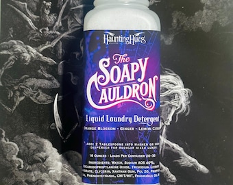 Liquid Laundry Detergent - The Soapy Cauldron Laundry Soap - 16 Ounces
