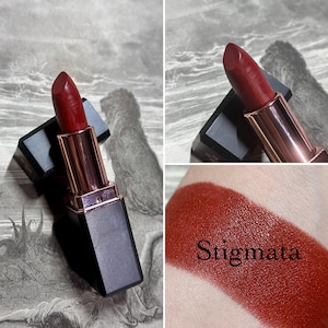 Stigmata - Rusty Blood Red - Gothic Goth Lipstick Opaque Color Lips Bold