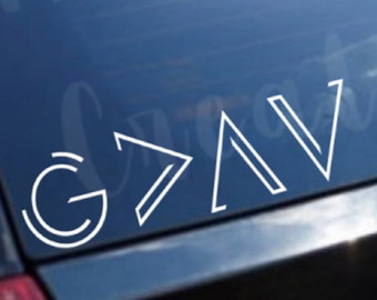 God Greater Than Highs Lows Laptop Sticker Bottle Macbook Decal Style 269579