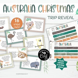 Un voyage surprise en Australie révèle des cartes d'embarquement pour une chasse au trésor / Des indices de chasse au trésor pour enfants dans l'outback australien, imprimables