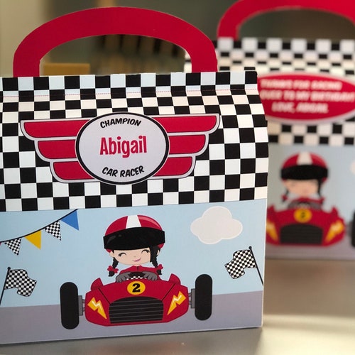 Race Car Party Favor Boxes / Race Car Birthday Party Favors / Etsy