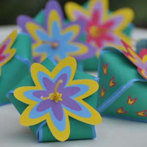 Cinco de Mayo party decorations / Mexican fiesta favor box / Paper cactus favor box / Prickly pear party printables / Cactus decorations image 2