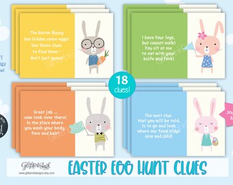 Easter Egg Hunt Clues Etsy