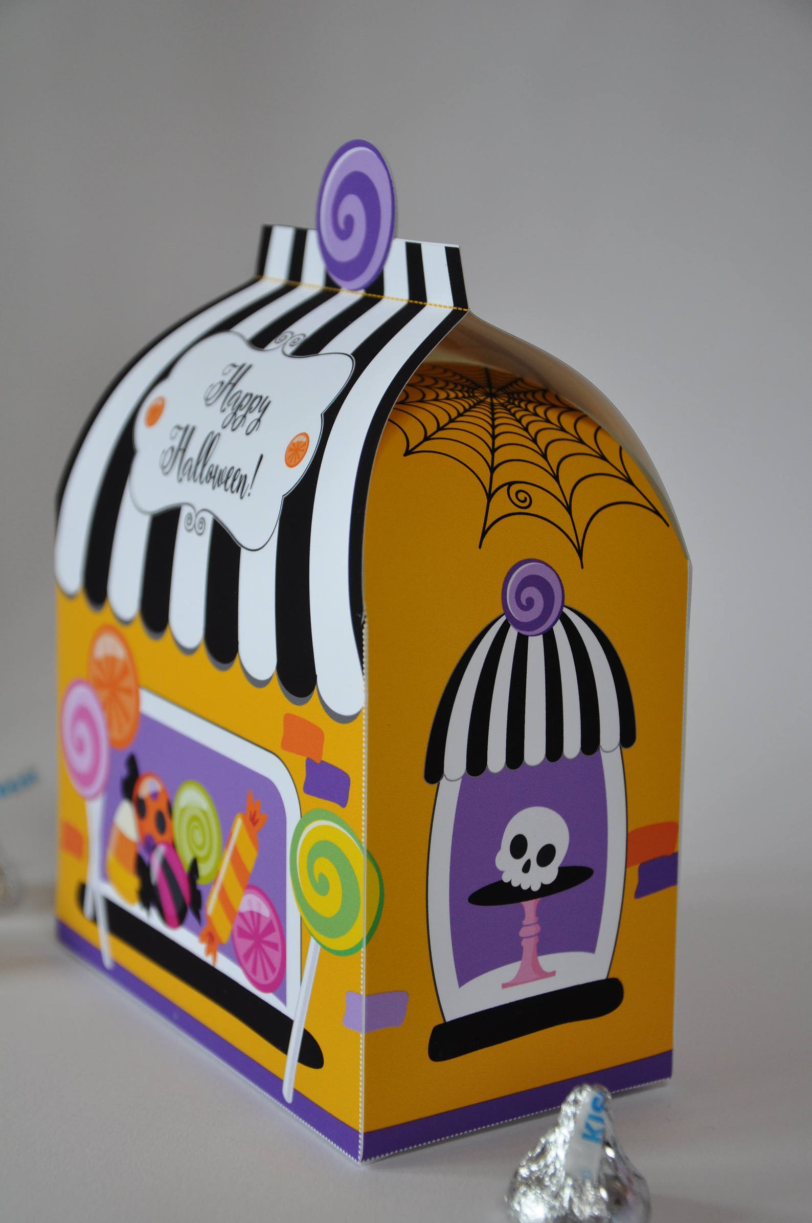 Halloween Candy Store Treat Box / Halloween Candy Box Pdf Etsy