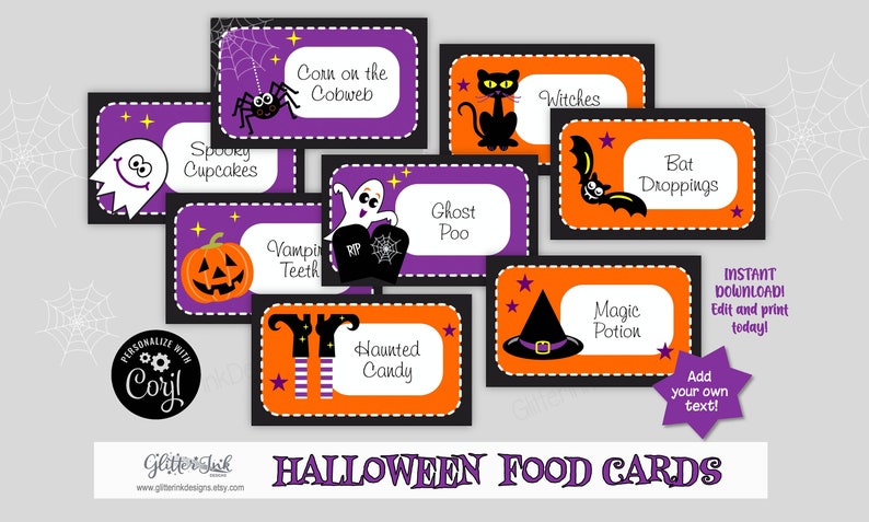 halloween-party-food-tent-cards-halloween-printable-treat-etsy