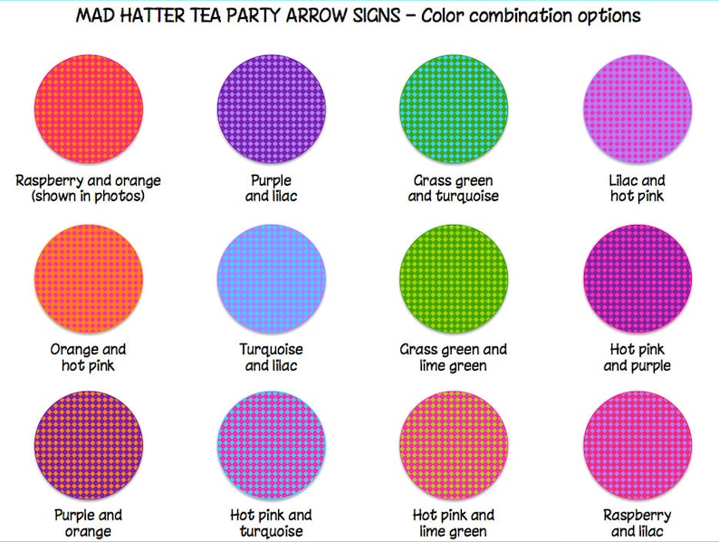 Alice in Wonderland & Mad Hatter Tea Party signs / this way that way arrow signs / Wonderland party printable photo props image 5