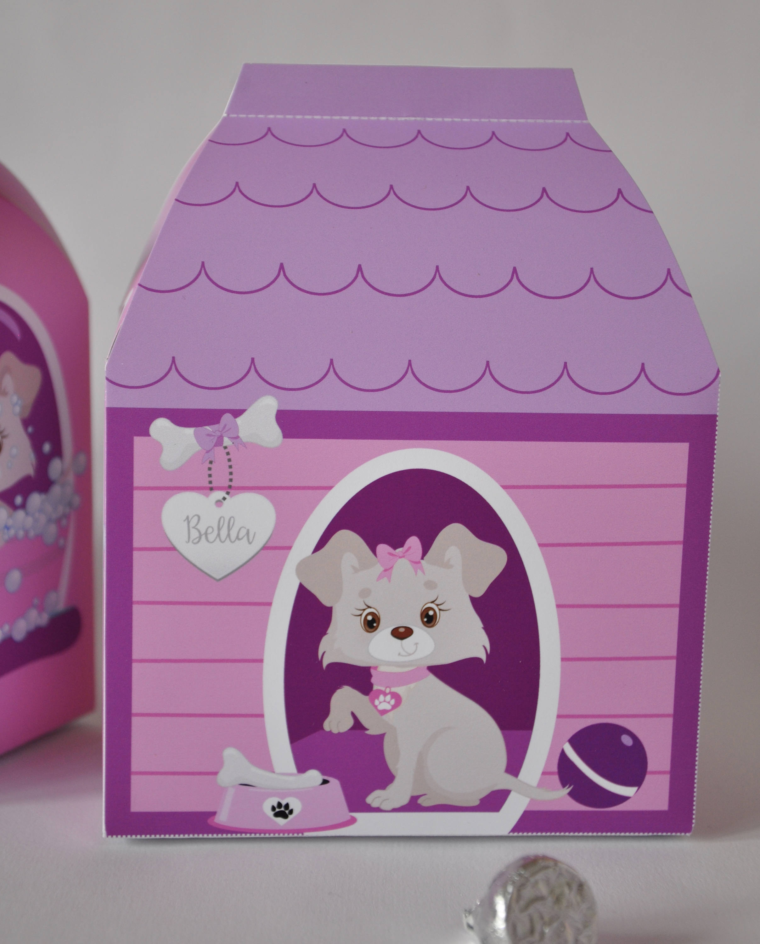 Puppy dog house favor box PDF printable doghouse pet spa Etsy