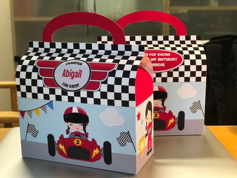 Race Car Party Favor Boxes / Racing Party Favors / Formula One Etsy