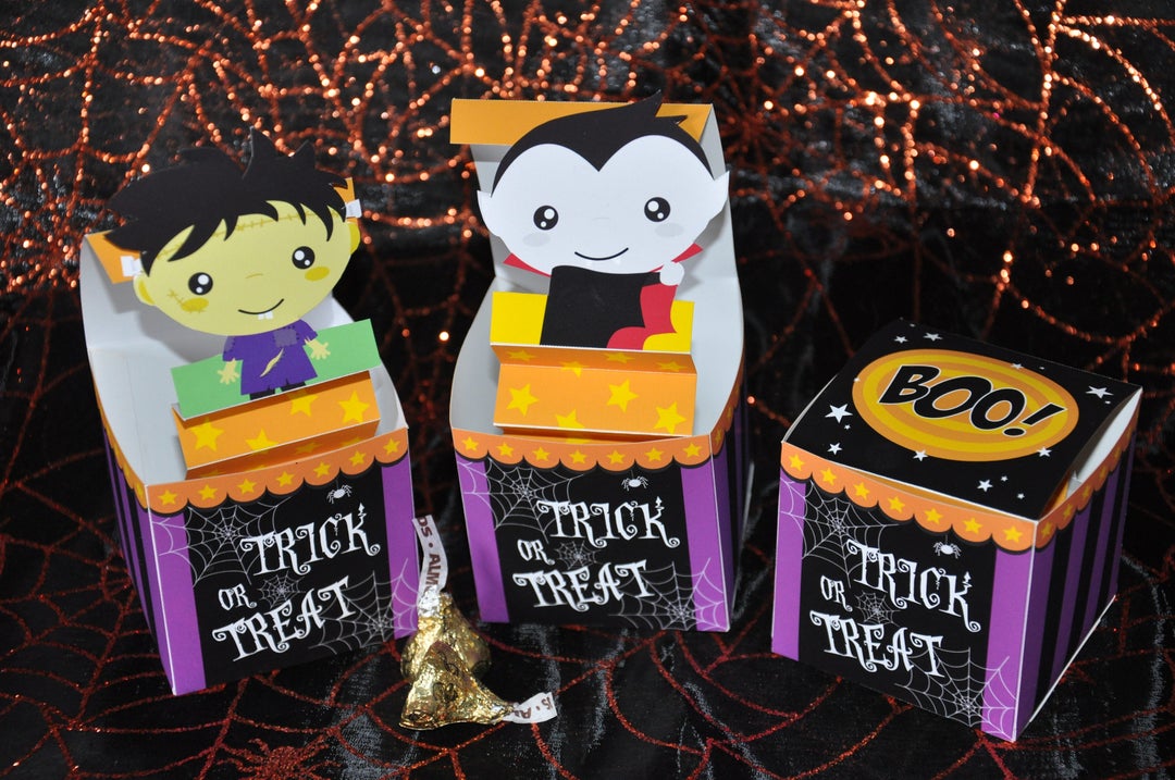 Halloween Treat Box / Halloween Decorations / Frankenstein Halloween