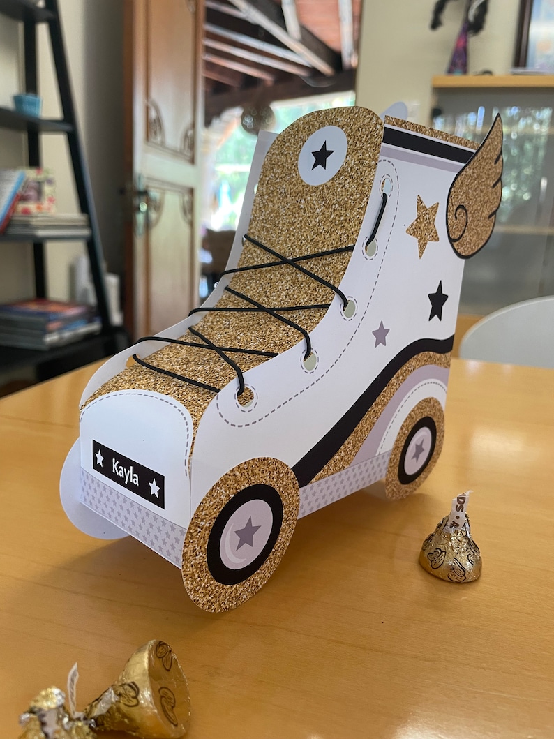 Roller Skate Party Favor Boxes / Printable Roller Skate Party Etsy