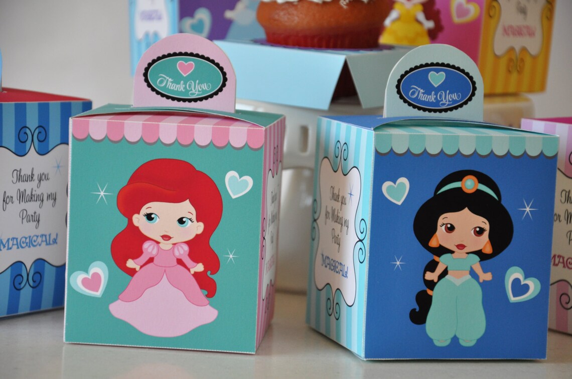Princess Printable Treat Boxes / Princess Party Favors / Classic ...