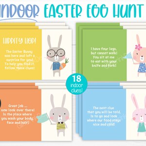 Indoor-Schnitzeljagd für Kinder / Ostereiersuche / Ostereiersuche / Schatzsuche zu Ostern / Osterhasensuche / Ostereiersuche