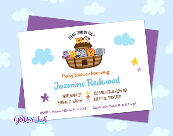 etsy noah's ark baby shower