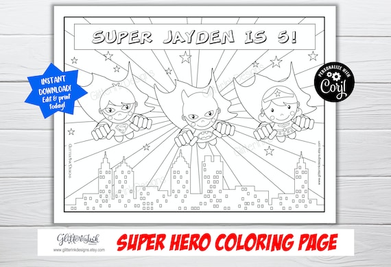 4 coloriages aux super-pouvoirs pour enfants - Téléchargement gratuit