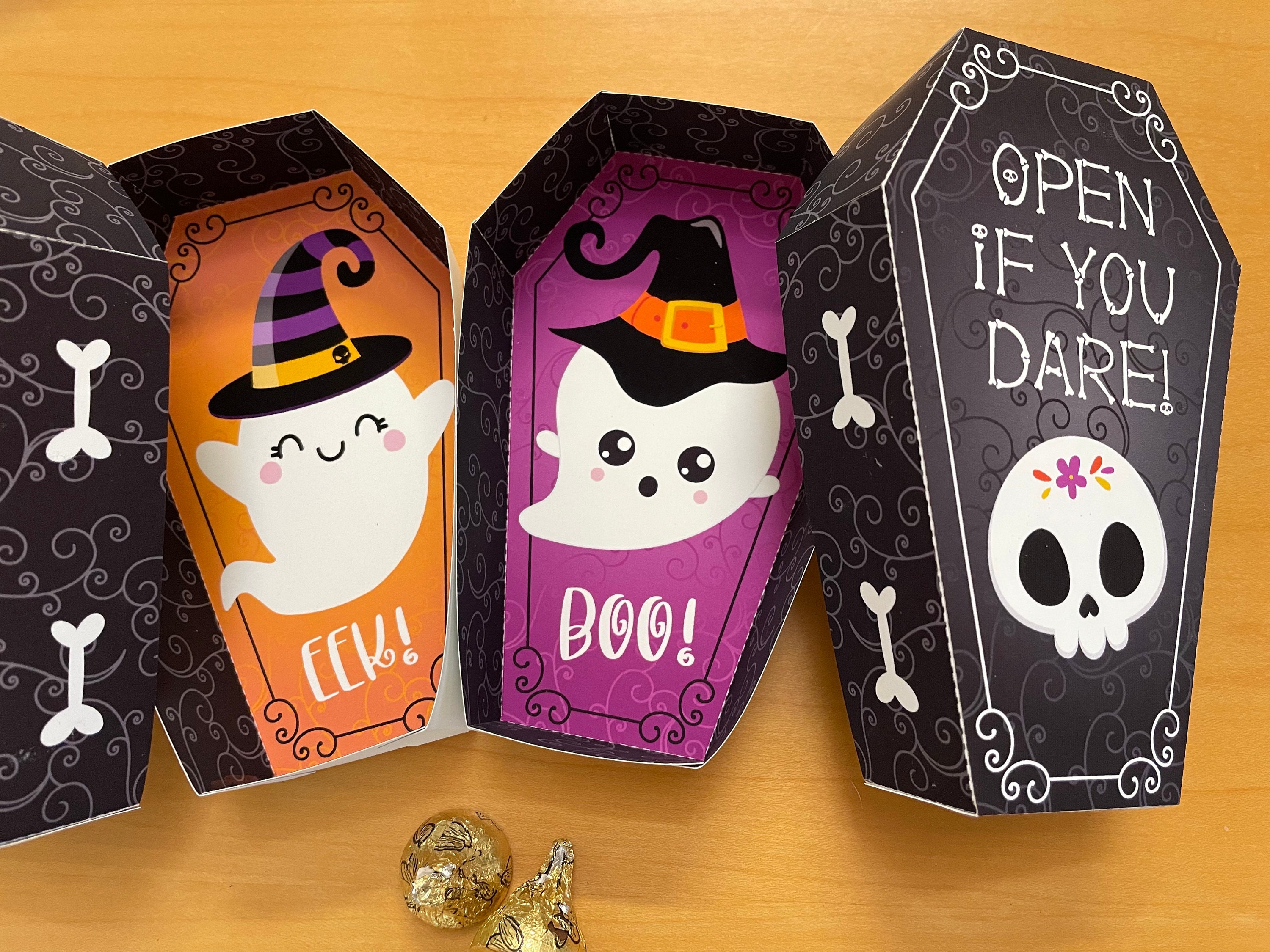 Halloween Party Coffin Treat Boxes / Printable Coffin Box | Etsy