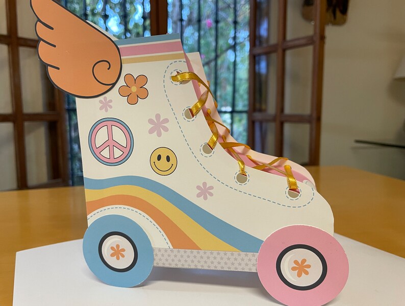 GROOVY Roller Skate Party Favor Boxes / Skate Favors Treat Box Etsy