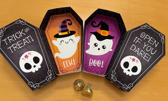 Happy Halloween Coffin Cookie Box