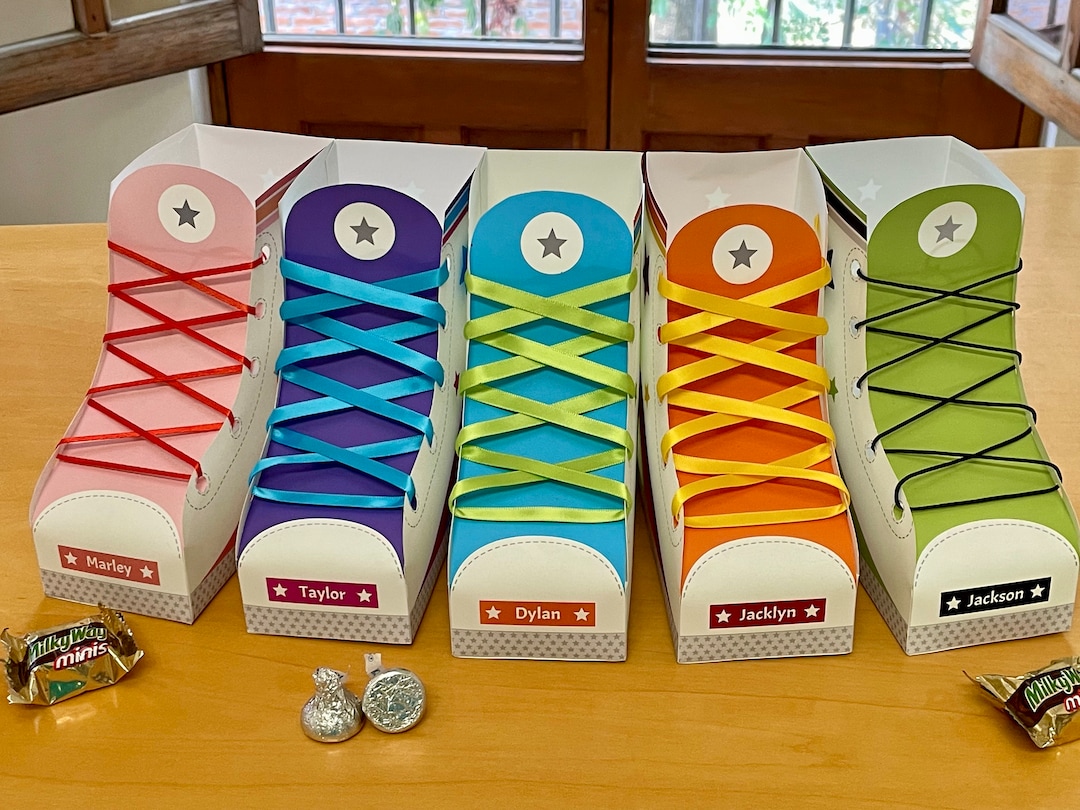 Roller Skate Party Favor Boxes / Rainbow Roller Skate Party Etsy