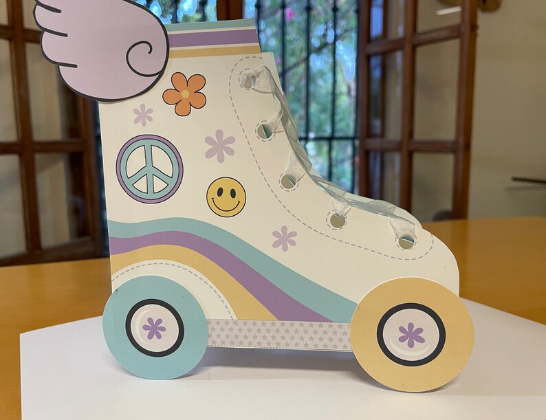 GROOVY Roller Skate Party Favor Boxes / Skate Favors Treat Box Etsy