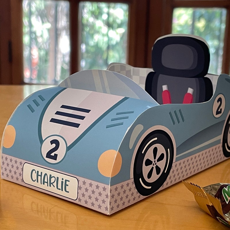 Race Car Snack Box - Etsy