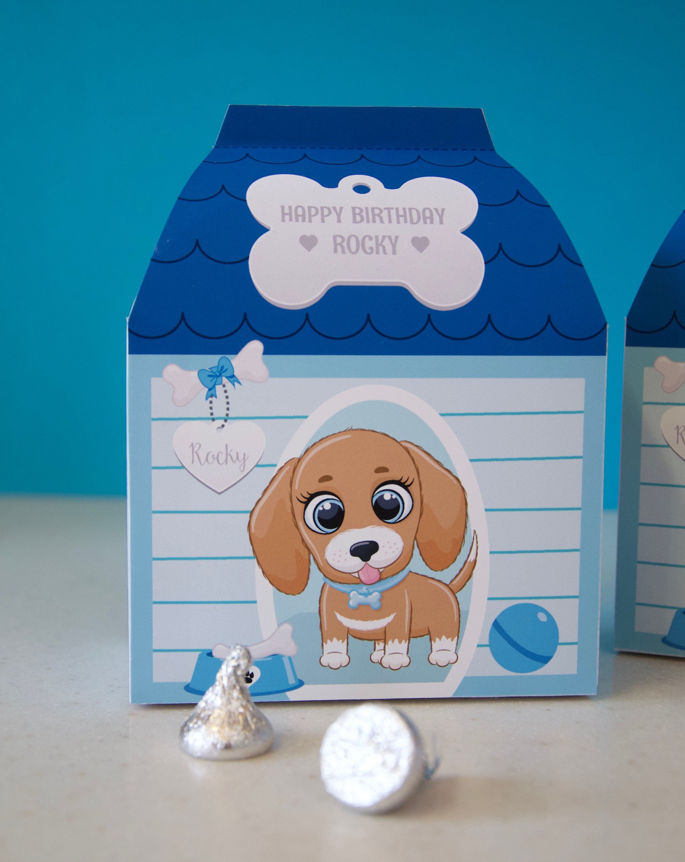 Puppy Dog Birthday Party Printable Dog House Favor Box Dog Spa Party Favors Dog Treat Box Printable Dog Kennel Box Etsy Canada